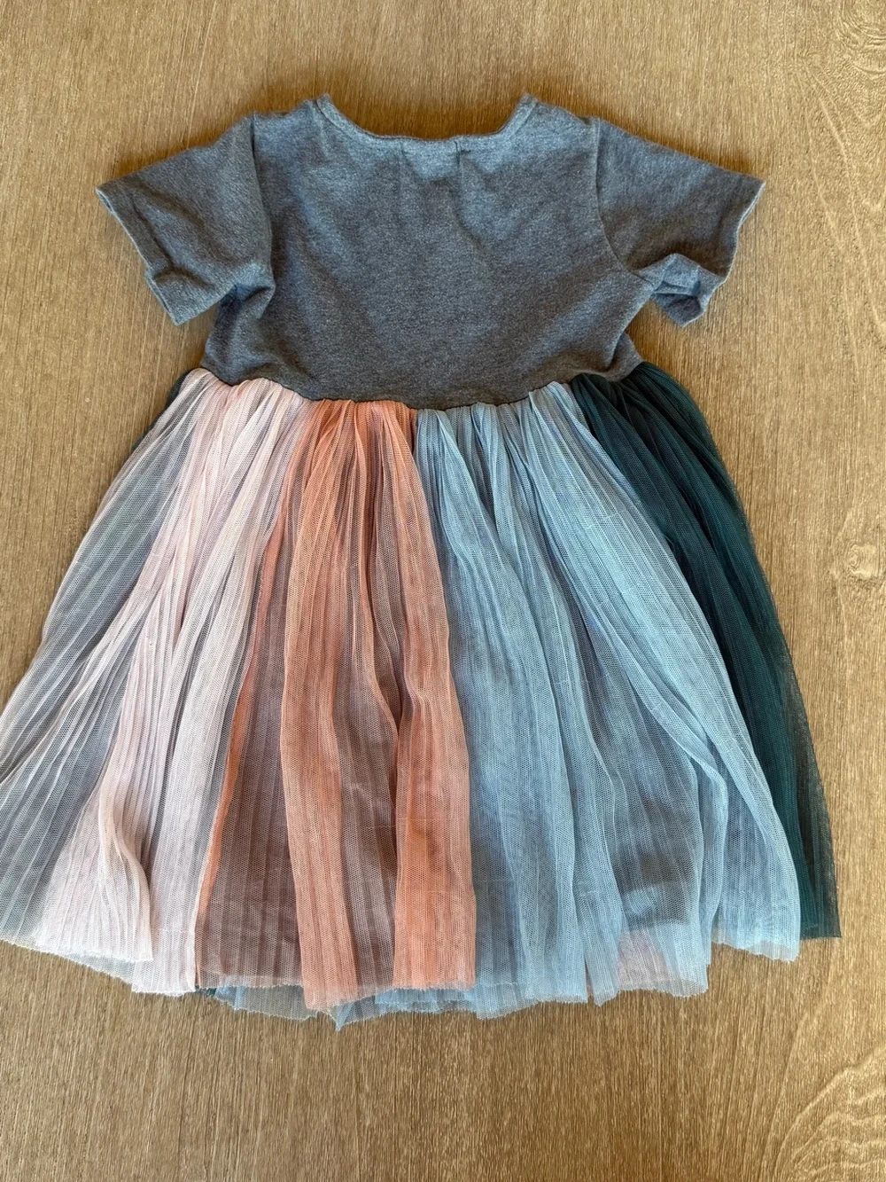 Hanna Andersson Toddler Girl Tulle Rainbow Dress 3T